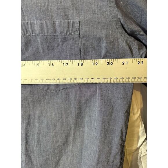J.Crew Mercantile Flex Button-Up Shirt XL Blue Long Sleeve Casual Preppy Work - Picture 4 of 9